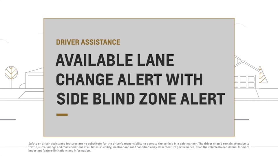 Lane Change with Blind Zone Alert Vehicle Support Chevy
